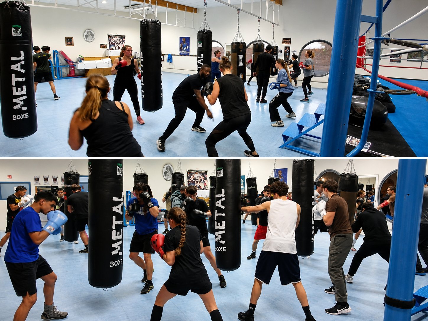 Entraînement collectif ROC Boxe Royan