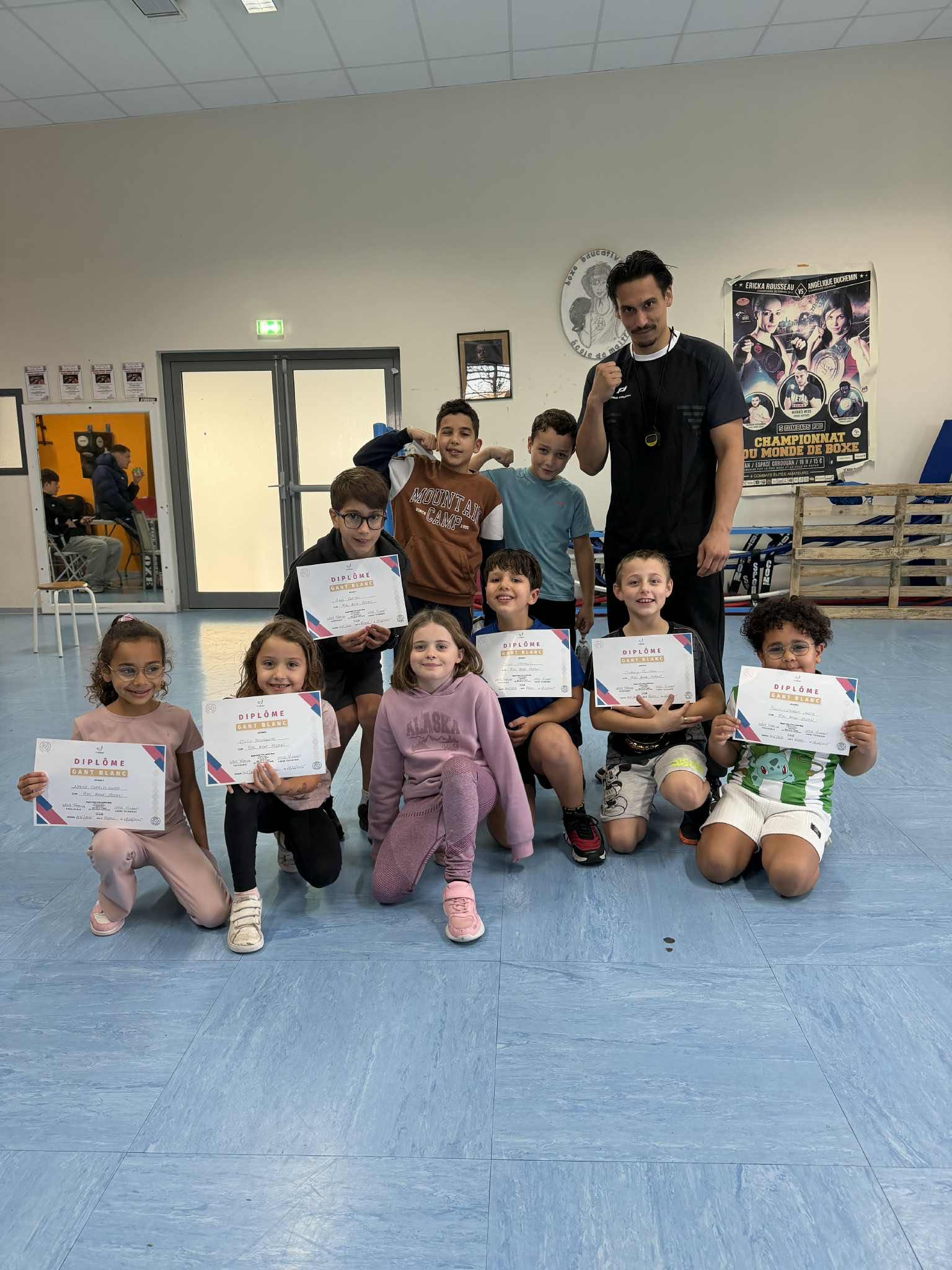 Remise de diplômes enfants ROC Boxe